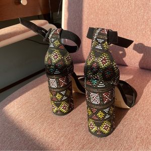 Mix No. 6 Gorgeous open-toe patterned heels